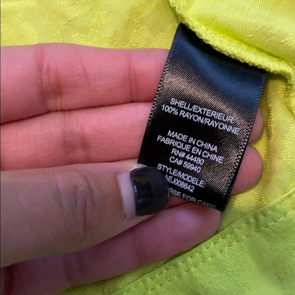 AFRM Lime Green One Button Pocketed Duster Small - Picture 3 of 8